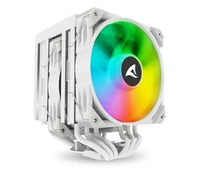Sharkoon A60 RGB weiß / 2x 120mm / 260W TDP / 1800 U/min @30 dB / RGB / AMD + Intel