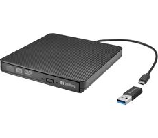Sandberg USB-C/A DVD Drive externes Laufwerk / schwarz