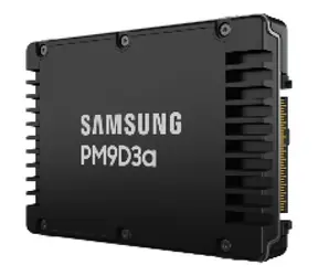 Samsung PM9D3a 7,68 TB / 2,5 Zoll / PCI Express 5.0 NVMe / R: 12.000 MB/s / W: 6.000 MB/s / IOPS: 2.000.000 und 300.000 / 5 Jahre