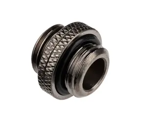 Alphacool ES Doppelnippel schwarz / Steckbar / G1/4 AG & G1/4 AG 