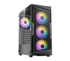 Antec Gamer AX61 Elite schwarz / ATX / 1x USB-A 3.0 / 2x USB-A 2.0 / 4X 120mm ARGB / ohne Netzteil / transparentes Seitenteil