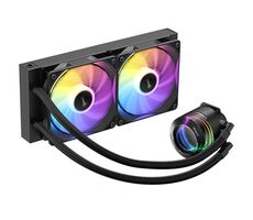 Antec WAK VORTEX LUM 240 ARGB schwarz / 2x 120mm / 260W TDP / 1800 U/min @ 31 dB / RGB / AMD + Intel