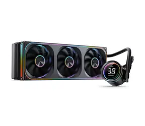 Jonsbo TH- 360 AiO ARGB schwarz / 3x 120mm / 37,3 dB @ 2400 RPM / 62,4 CFM / AMD + Intel