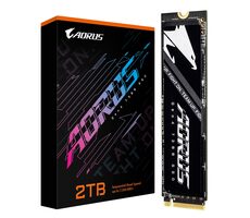 GIGABYTE AORUS 7300 / 2 TB / M.2 NVMe Gen4 / R: 7300 MB/s / Schreiben: 6850 MB/s / MTBF: 1,6 Std. / 5 Jahre