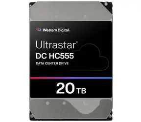 WD Ultrastar DC HC555 20 TB / HDD / 3,5" SAS III / 7.200 U/min / 512 MB Cache / 5 Jahre / für Rechenzentren
