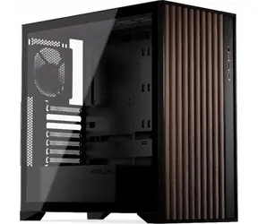 KRUX Palum Black / PC-Gehäuse / Micro-ATX / 1x USB-C 3.1 & 1x USB-A 2.0 / transparente Seitenwand / ohne Netzteil 