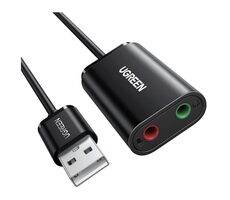 Externe Ugreen USB-Soundkarte / 3,5-mm-Miniklinkenanschluss / 15 cm 