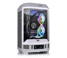 Thermaltake The Tower 300 weiß / Micro-ATX / 1x USB-C / 2x USB-A / ohne Netzteil / transparente Seitenwand 