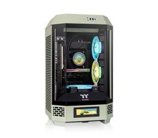 Thermaltake The Tower 250, hellgrün / Mini-ITX / 1x USB-C / 2x USB-A / ohne Netzteil / transparente Seitenwand  