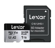 Lexar Professional SILVER PLUS microSDXC 1 TB / Lesen: 205 MB/s / Schreiben: 150 MB/s / UHS-I / V30