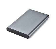 Gembird Externes Gehäuse EE2-U3S-6-GR für 2,5-Zoll-Laufwerke, grau / USB 3.1 Typ-C
