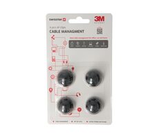 Swissten Kabelmanagement - Kabelclips, 4 Stück