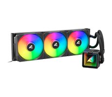 Sharkoon S100 ARGB Schwarz / 3x 120 mm / 35 dB bei 2200 U/min / 77,66 CFM / AMD + Intel