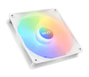 NZXT F140 Core RGB weiß / Lüfter / 140 mm / Flüssigkeitsdynamisches Gleitlager / 34,48 dB bei 1500 U/min / 90,79 CFM / 4-Pin
