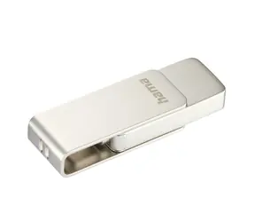 HAMA USB-Stick Uni-C Rotate Pro silber / USB-C 3.1 / 256 GB / 90 MB/s