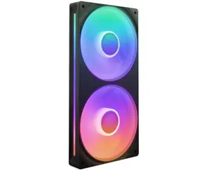 NZXT F240 RGB CORE schwarz / 2x 120 mm / Flüssigkeitsdynamisches Lager / 30 dB bei 2400 U/min / 75,12 CFM / 4-Pin PWM + 4-Pin RGB
