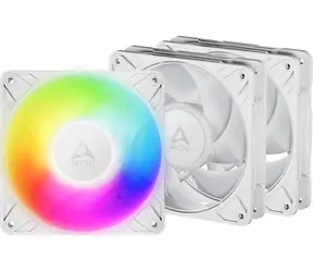 ARCTIC P12 Pro A-RGB (3 Stück) weiß / 120 mm / PWM PST / 3000 U/min / 77 CFM / 4-polig