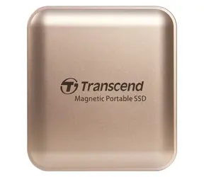 Transcend ESD420G 2 TB Gold / Externe, robuste SSD-Festplatte / USB 20 Gbit/s Typ C / 2000 MB/s Lese-/ R / 2000 MB/s Schreibgeschwindigkeit / MagSafe 