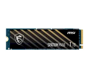 MSI Spatium M450 V1 1 TB / M.2 2280 / PCIe Gen4 / 3D NAND Flash / R: 3600 MBit/s / W: 3000 MBit/s / MTBF: 1,5 MHz 