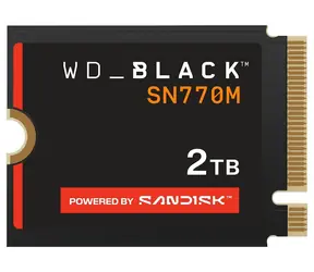 WD Black SN770M 2 TB / M.2 SSD 2230 / NVMe PCIe 4.0 x4 / TLC / Lesen: 5150 MB/s / Schreiben: 4850 MB/s / 5 Jahre