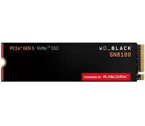 WD Black SN8100 2 TB / M.2 SSD 2280 / NVMe PCIe 5 x4 / TLC / Lesen: 14900 MB/s / Schreiben: 14000 MB/s / 5 Jahre