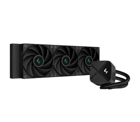 Unverpackt - DEEPCOOL LS720S Zero Dark All-in-One-Flüssigkeitskühler für Prozessoren, 12 cm, Schwarz, 1 Stück / unverpackt