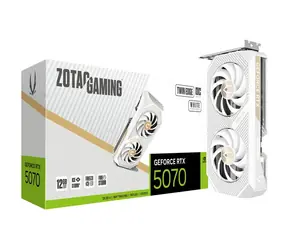 Zotac GAMING GeForce RTX 5070 Twin Edge OC W. ED / 2325 - 2542 MHz / 12288 MB GDDR7 / 192 Bit / 1x HDMI + 3x DP / 650 W (16