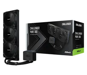 ASRock Challenger Pure 360 Schwarz / 3x 120 mm / 27 dB bei 1800 U/min / 53,9 CFM / AMD + Intel