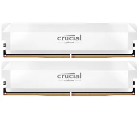CRUCIAL Pro OC Edition 32 GB (2x16 GB) 6400 MHz weiß / DDR5 / DIMM / CL38 / 1,35 V