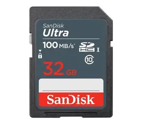 Unverpackt - SanDisk Ultra SDHC 32 GB / Klasse 10 / UHS-I U1 / 100 MB/s / geeignet für Full HD / unverpackt
