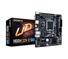 Unverpackt - GIGABYTE H610M S2H V2 / H610M / LGA1700 / 2x DDR5 / PCIEx16 / 1xGLAN / micro-ATX / unverpackt