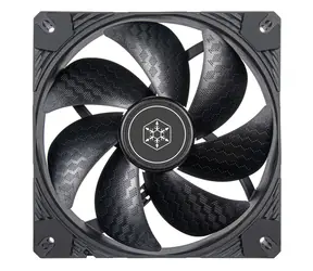 Unverpackt - Silverstone Shark Force Schwarz / 140 mm / Flüssigkeitsdynamisches Lager / 38,3 dB bei 2200 U/min / 120 CFM / 4-Pin PWM / Unverpackt