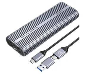 Ausgepackt - Orico externes Gehäuse für M.2 NVMe SSD (Metall) / Externes Gehäuse für SSD / USB-C 40 Gbit/s / mit Lüfter / ausgepackt