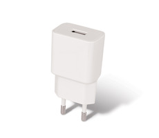 Setty GSM108850 weiß / USB-Netzwerkladegerät mit Beleuchtungskabel / 2,4 A / 1 m