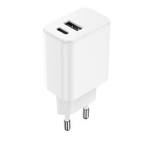 Setty GSM106083 weiß / Schnelles Netzwerkladegerät mit 2x USB / 1x USB-A / 1x USB-C / 20W / 3A 