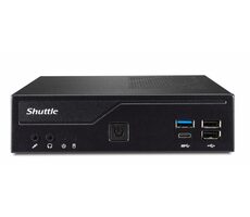 Shuttle XPC slim Barebone DH610 schwarz / Ohne CPU (LGA1700/Alder Lake-S) / 2xDDR4 / 1xSATA / 1x M.2 / 2xLAN / Ohne Betriebssystem