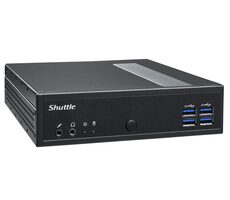 Shuttle XPC slim DL30N schwarz / Intel N100 3,4GHz / 1xDDR5 / 1xSATA / 2x M.2 / 2xLAN / Ohne Betriebssystem