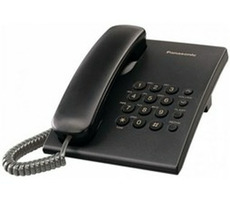 Panasonic KX-TS500FXB / Einleitungstelefon / Schwarz