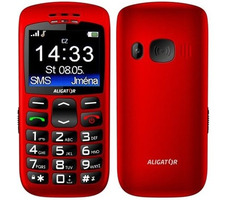 Aligator A670 Senior rot / CZ Verteilung / SOS-Taste / Tischladegerät