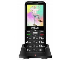 Evolveo EasyPhone Xo + Ladestation schwarz / 2,8" / 0,3 MP / DualSIM / microSDHC