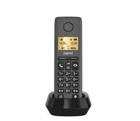 Gigaset Pure 100 schwarz / Kabelloses Festnetztelefon / 1,5" Display / 50 Kontakte