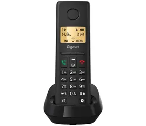 Gigaset Pure 200 schwarz / Schnurloses Festnetztelefon / 1,5" Display