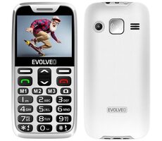 Evolveo EasyPhone XR + Ständer weiß / 2,3" / 0,3MP / SOS / microSDHC