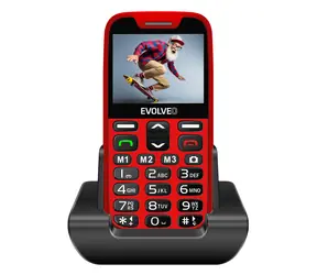 Evolveo EasyPhone XR + Ständer rot / 2,3" / 0,3MP / SOS / microSDHC