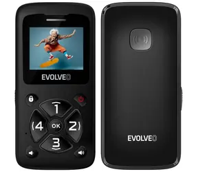 Evolveo EasyPhone ID schwarz / 1,7" / SOS / microSDHC