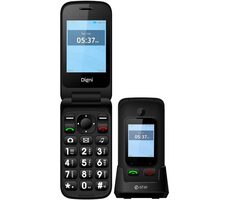 eSTAR Digni Flip schwarz / 2,4" / 240 x 320 / 32 MB / MicroSD / 0,08 Mpx / 1000 mAh