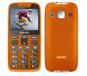 Evolveo EasyPhone XR + Ständer orange / 2,3" / SOS / Bluetooth / FM / microSD