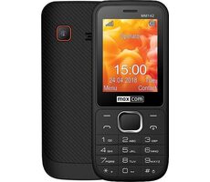 Maxcom MM142 DualSim schwarz / 2,4" / 0,3MPx / DualSim / microSD / Bluetooth / 3,5mm Buchse