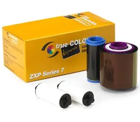 ZEBRA (800077-740EM) YMCKO Farbband für ZXP7 / 250 Karten einseitig drucken | 125 Karten doppelseitig