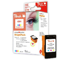Peach CL-51 / CL-41 / CL-38 / alternative Patrone ohne Druckkopf / 21 ml / Farbe